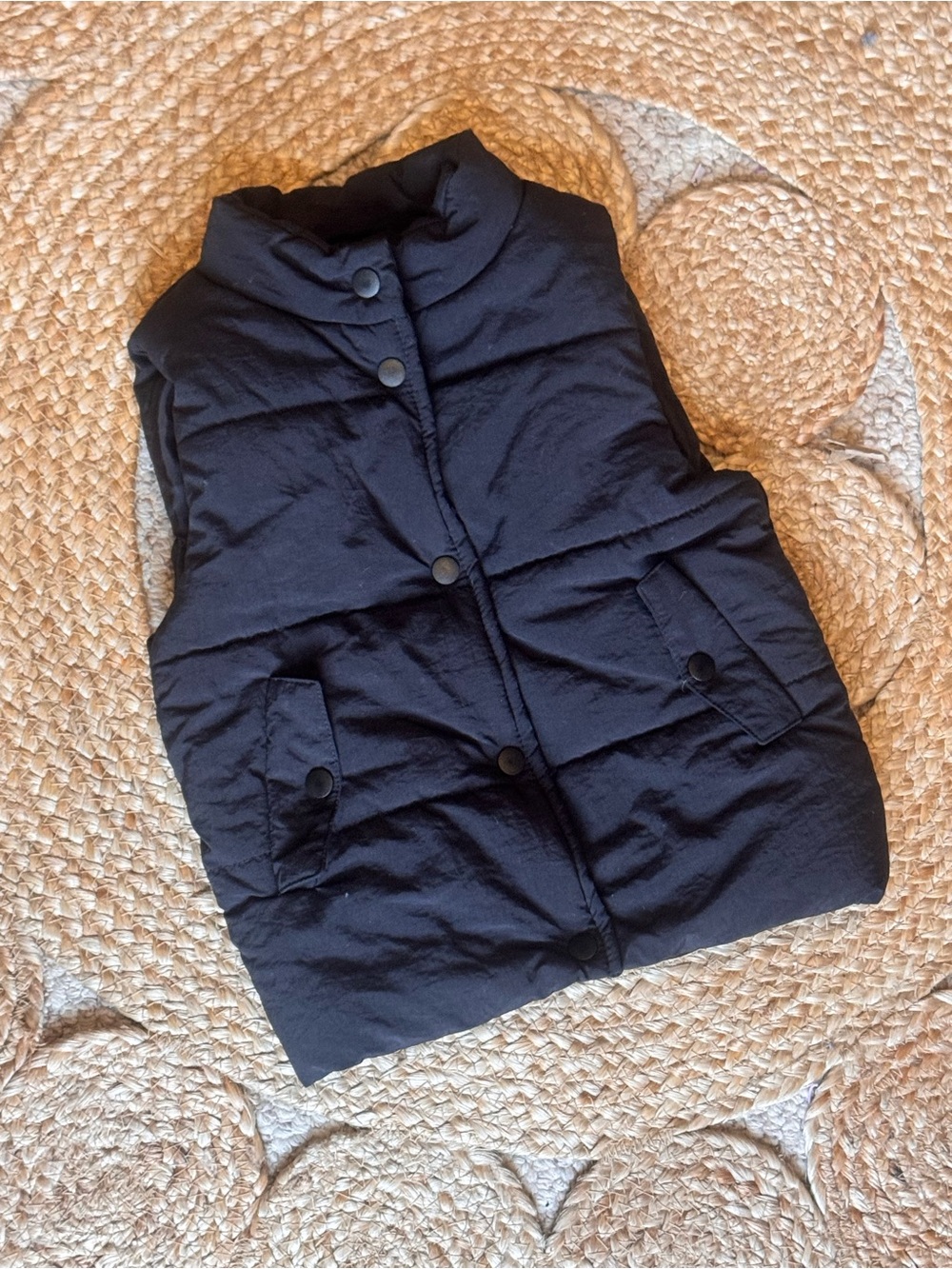 Jessica Simpson Black Quilted Puffer Vest